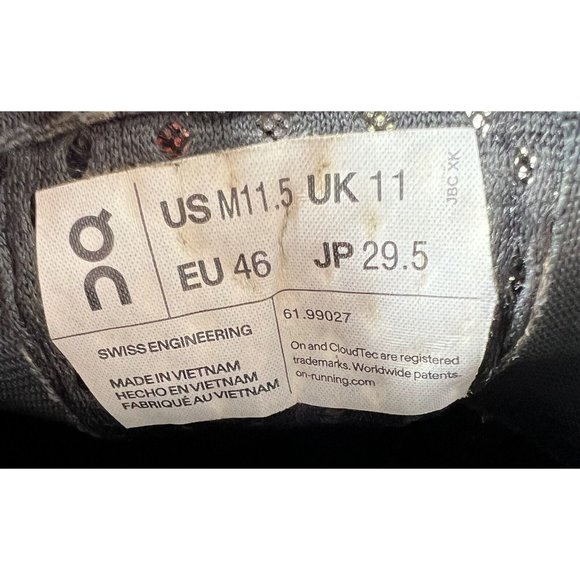 On Cloudmonster Mens 11.5 Running Shoes Sneakers Blue Purple Lightweight Cushion - Picture 10 of 10